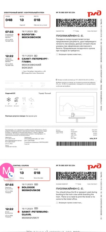 Create meme: electronic ticket on the train, Russian railways e-ticket boarding coupon, boarding ticket