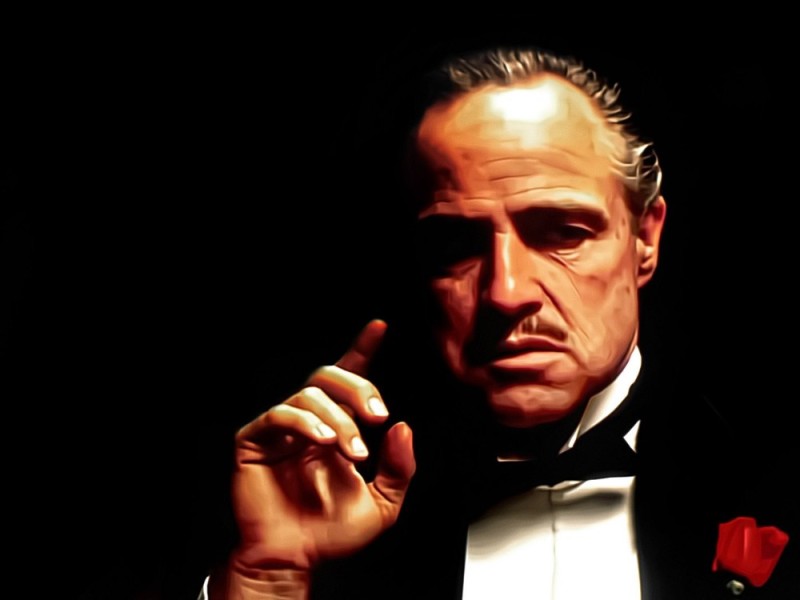 Create meme: godfather , meme of don Corleone , Marlon Brando the godfather