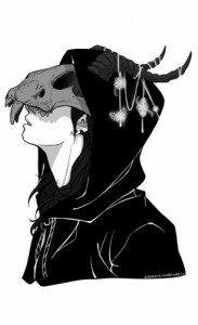 Создать мем: character reference, animal mask, dark anime art