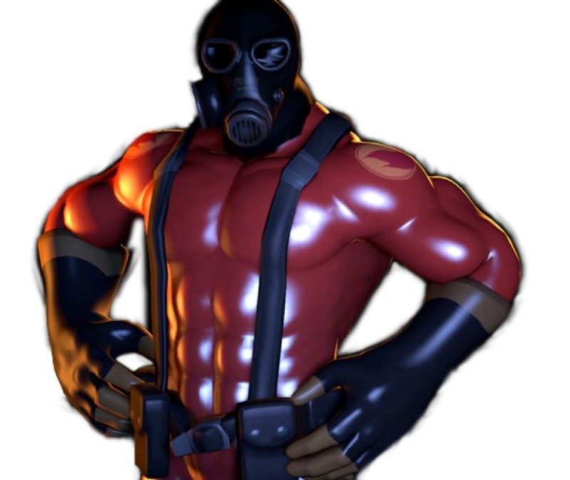 Create meme: Pyro Tim Fortress, tim fortress 2 the Arsonist, Tim Fortress 2 the arsonist without a mask