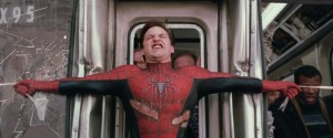 Create meme: camera, spider-man stops the train, spider-man