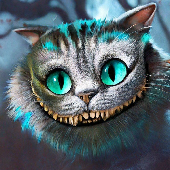 Создать мем: чеширский кот из алисы в стране чудес, чеширский кот тима бертона, чеширский кот алиса в стране