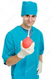 Create meme: syringe, enema, surgeon surgery