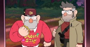 Create meme: dipper and Ford, gravity falls, walls and Ford