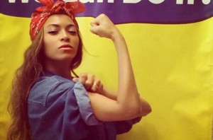 Create meme: rosie the riveter, Beyonce, we can do it