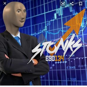 Create meme: stonks meme original, business, people