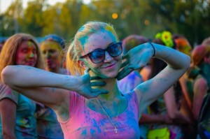 Create meme: holi festivali, One