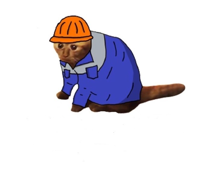 Create meme: cat , Carbon monoxide memes October 2022, hard worker