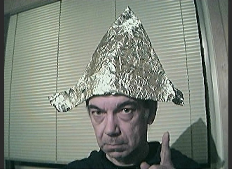 Create meme: foil, foil cap, foil hat for protection from aliens