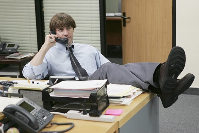 Create meme: John Krasinski office, series office, The office TV series