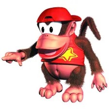 Создать мем: диди конг, diddy kong стикер, donkey kong