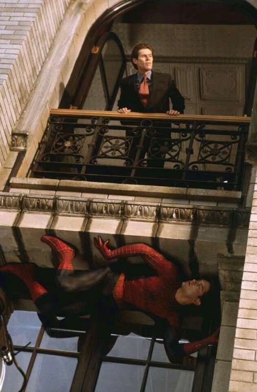 Create meme: spider 2002, Peter Parker spider man 1, willem dafoe spider-man 2002