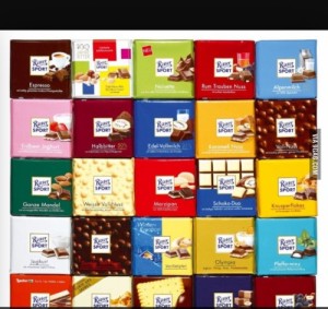 Create meme: 100 g, range, ritter sport