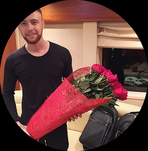 Create meme: egor creed with flowers happy birthday, bachelor Egor Krid, egor creed with flowers