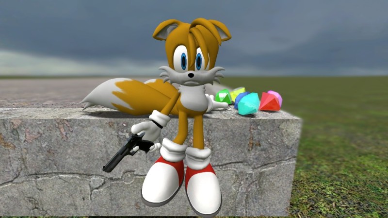 Create meme: Tails from Sonic Adventure 2, tails from sonic, tails giant 3d