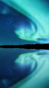 Create meme: Northern lights blue, Northern lights, polar lights art