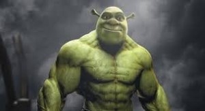 Create meme: Hulk, Shrek Jock