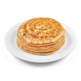 Create meme: Siberian gourmet pancakes, pancake on a white background, pancakes on milk