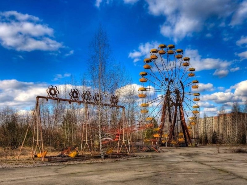 Create meme: photos of Pripyat, Pripyat Amusement Park, The Pripyat Ferris wheel