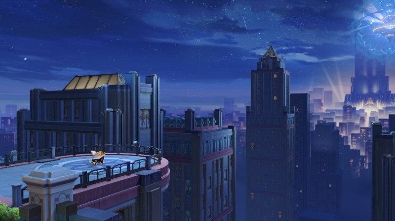 Create meme: background anime, the city , anime buildings