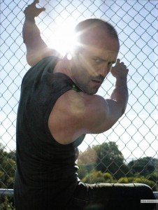 Create meme: Jason Statham, Jason Statham on the fence, Jason stet