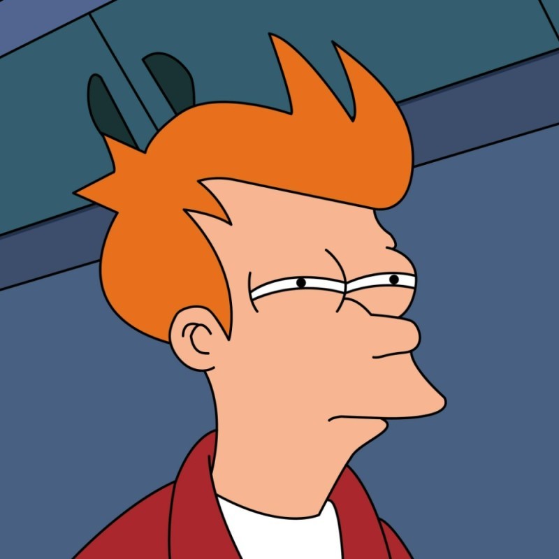 Create meme: futurama fry is suspicious, fry from futurama , max Frye