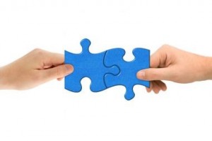 Create meme: isolated, hand, puzzle