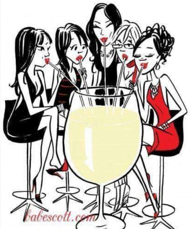 Create meme: Bachelorette party drawing, meeting friends, party illustration