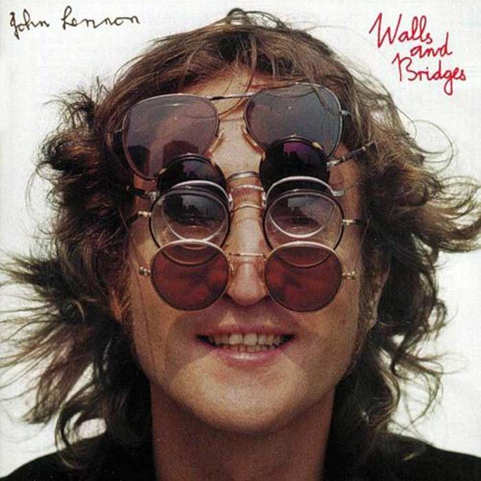 Create meme: John Lennon , john lennon glasses, walls and bridges john lennon