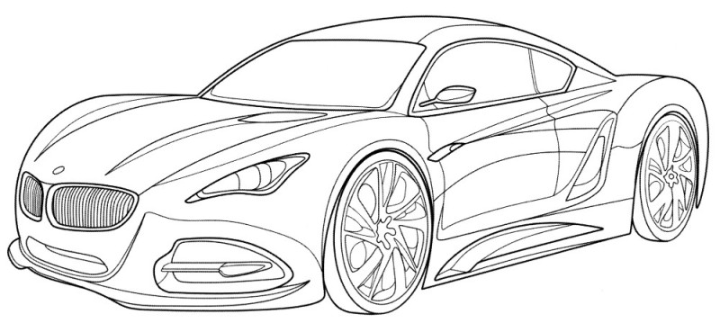 Create meme: coloring pages of the aston martin car, modern car coloring book, coloring cars are cool