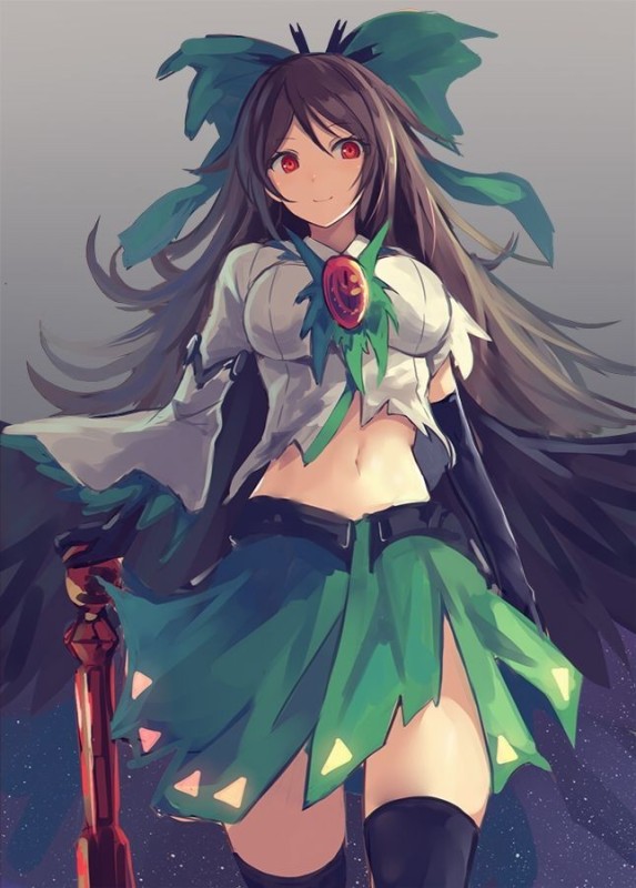 Create meme: anime art, anime , reiuji utsuho