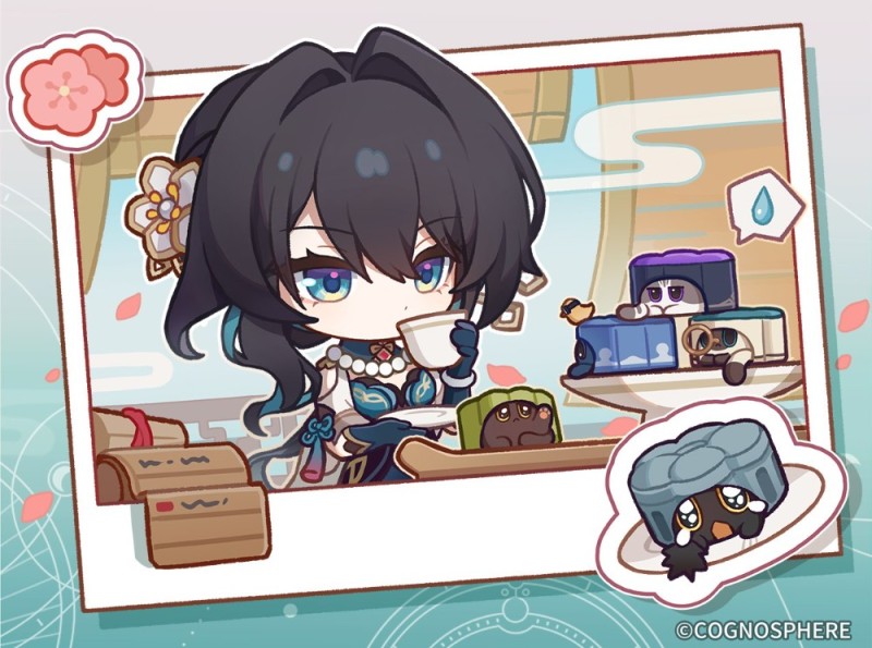 Create meme: vanitas chibi, anime characters, Ruan Mei honkai star rail