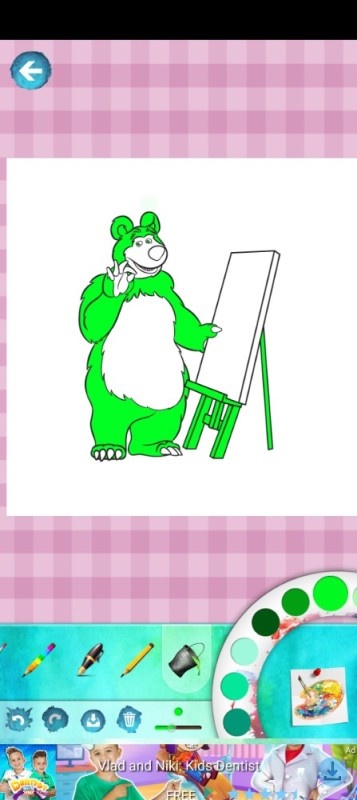 Create meme: figure , coloring game, bear game