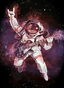 Create meme: space, illustration space, astronaut