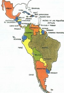 Create meme: Latin America, map