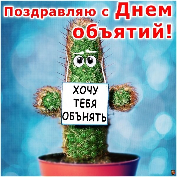 Create meme: World Hugging Day, happy Cactus Grower's Day postcards, hug day