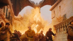 Create meme: Game of thrones, the special effects in game of thrones dragon, battle of Hogwarts movie