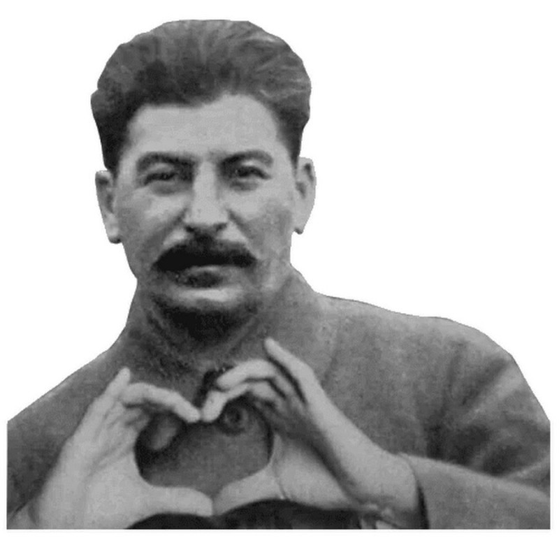 Create meme: Joseph Stalin , Stalin with a heart, Stalin with a heart from his hands