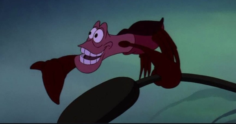 Create meme: the walt disney company , The little mermaid crab, the little mermaid 