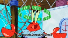 Create meme: married spongebob, Mr. Krabs and money, spongebob squarepants