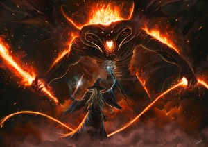 Create meme: the Balrog demon, Balrog