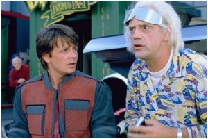 Create meme: back to the future Doc and Marty, Back to the future 2, Marty back to the future