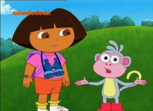 Create meme: dora the explorer, slipper Dasha traveler, Dora the Explorer