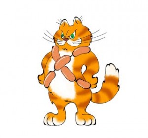 Create meme: the PFI, cat clipart, ginger cat