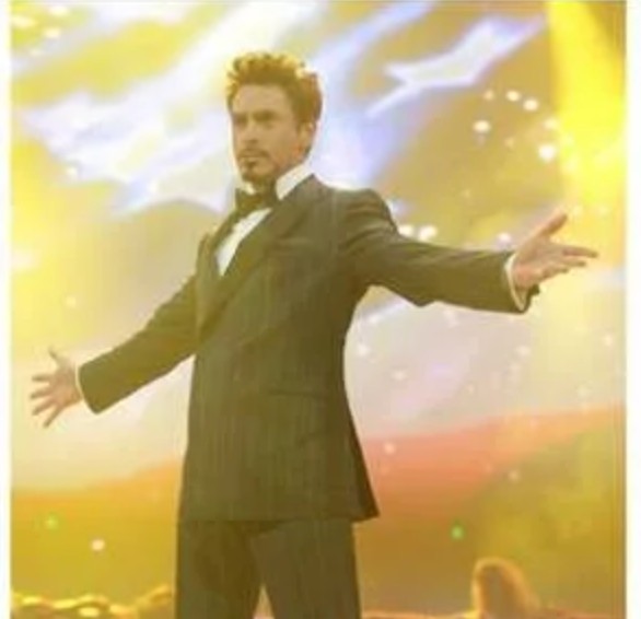 Create meme: meme of iron man , Downey Jr meme, Robert Downey Jr. meme 