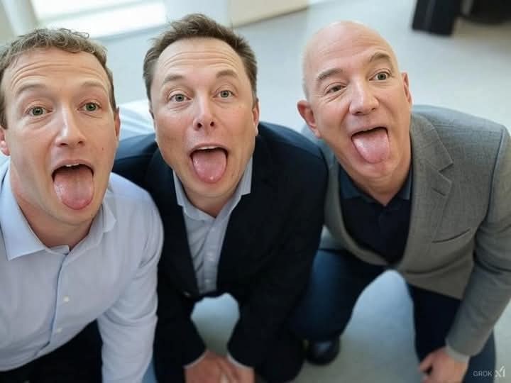 Create meme: Jeff Bezos and Mark Zuckerberg, mark zuckerberg and elon musk, Elon Musk and Mark Zuckerberg