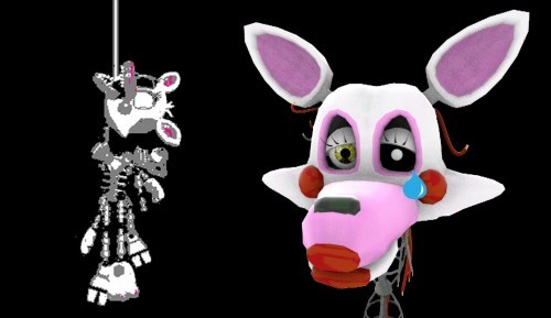 Create Meme Pics Mangle 3d Tied Mangle Animatronics Fnaf - 