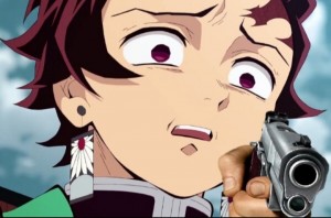 Create meme: the blade cutting the demons of tanjiro, anime, kimetsu no yaiba