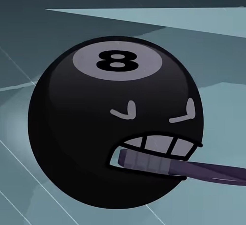 Create meme: bfdi 8 ball, 8 ball, 8 ball bfdi 8 ball