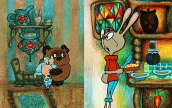 Создать мем: кролик из винни пуха советский, винни пух мультфильм 1971, кролик винни пух